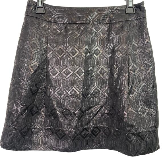 Tory Burch Dresses & Skirts - Tory Burch Womens Siri Short Whimsigoth Witchy Shiny Pleated Black Skirt sz 6